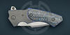 Zirconium bolster of White Swan knife by Allen Elishewitz