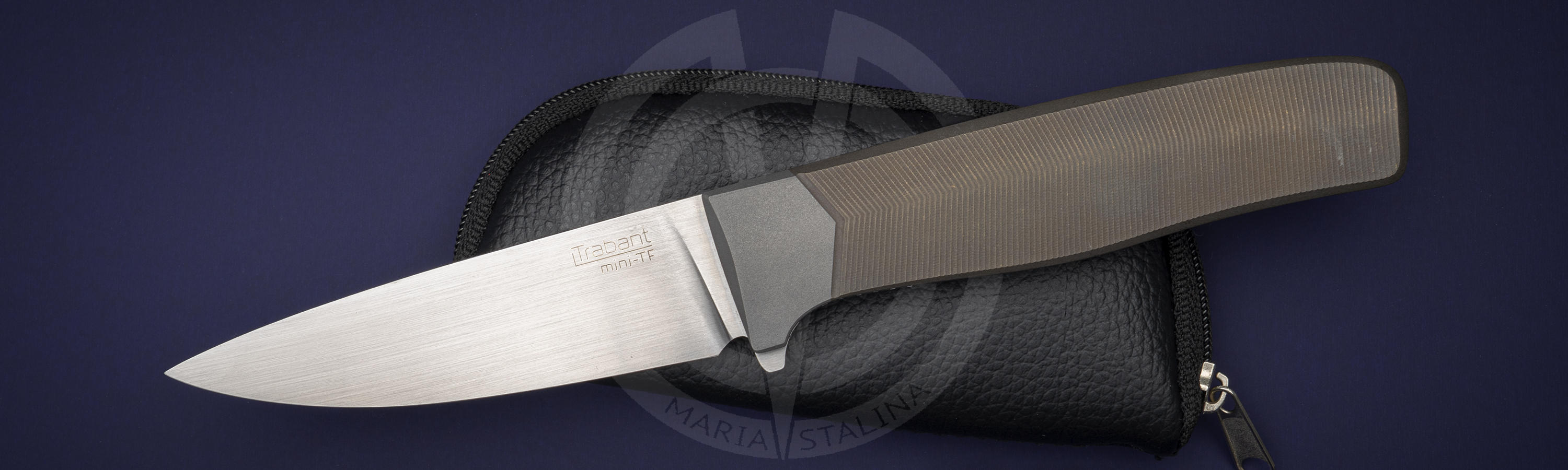 Custom knife Trabant mini-TF Bronze
