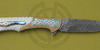 Mosaic Damascus blade of Vector Cold Flame Knives
