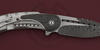 Herringbone Damascus Blade of Bodega knife by Begg Knives