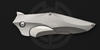 Titanium handle Ante Up knife by Brous Blades