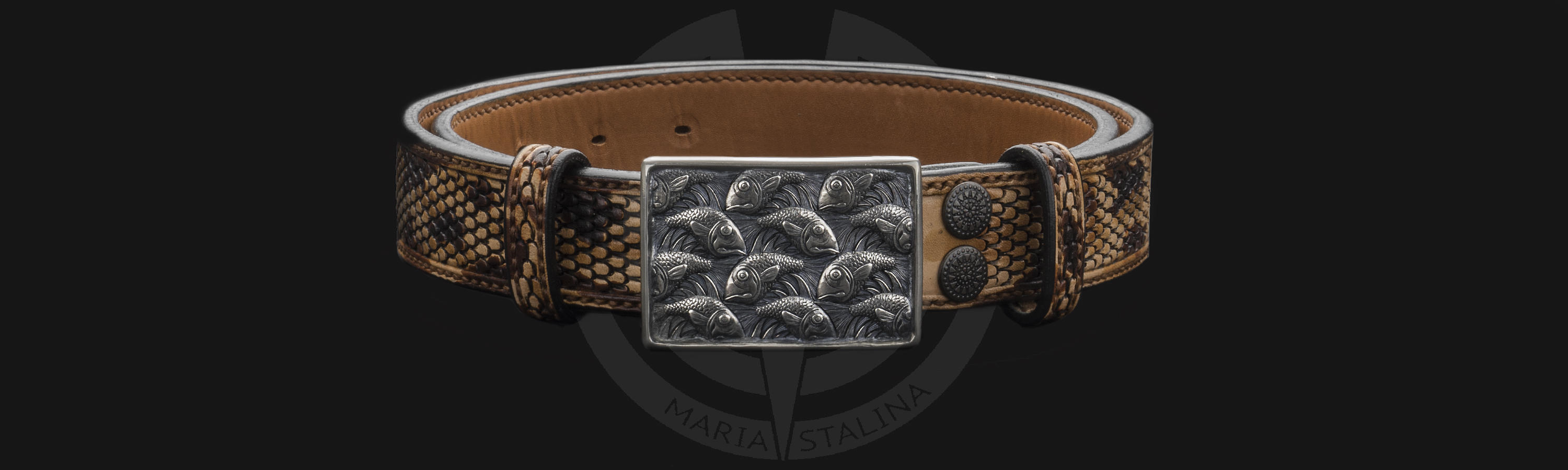 Leather belt Pisces Andrey Avvakumov