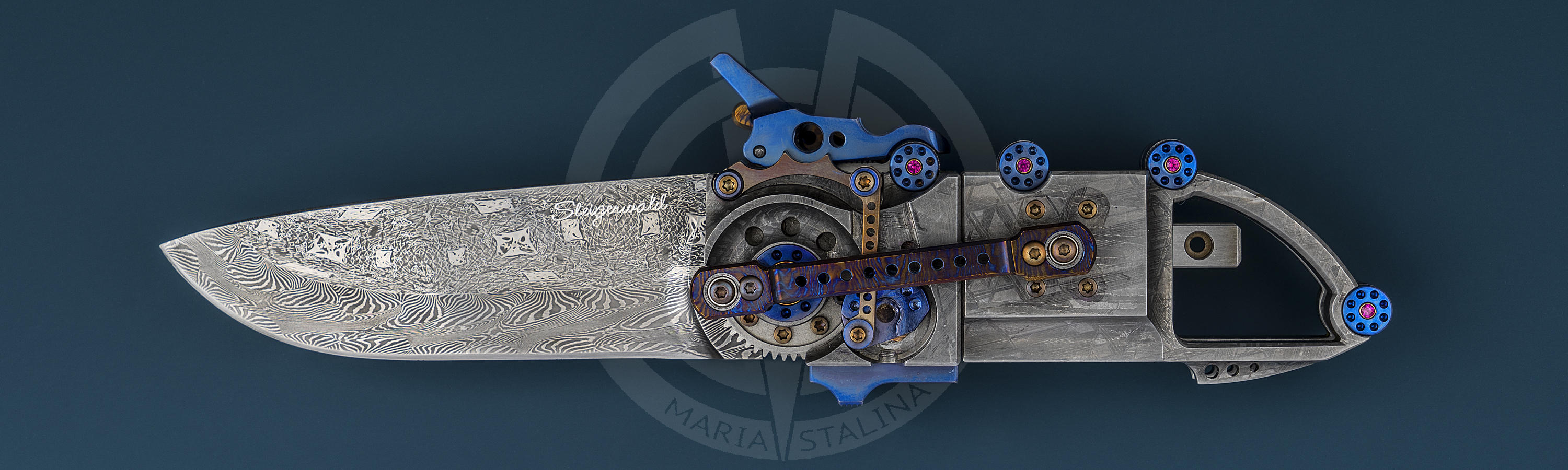 Steampunk Spall Electra meteorite knife