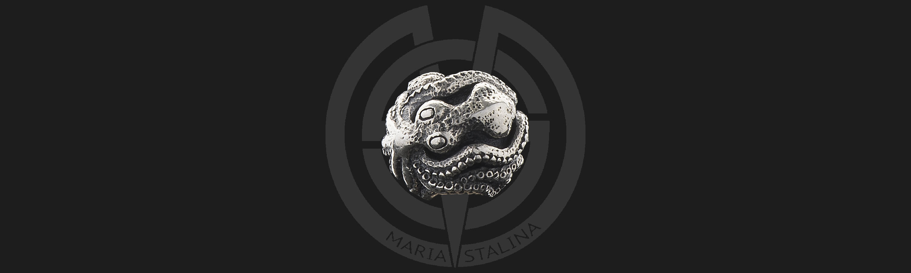 Custom knife lanyard bead Octopus