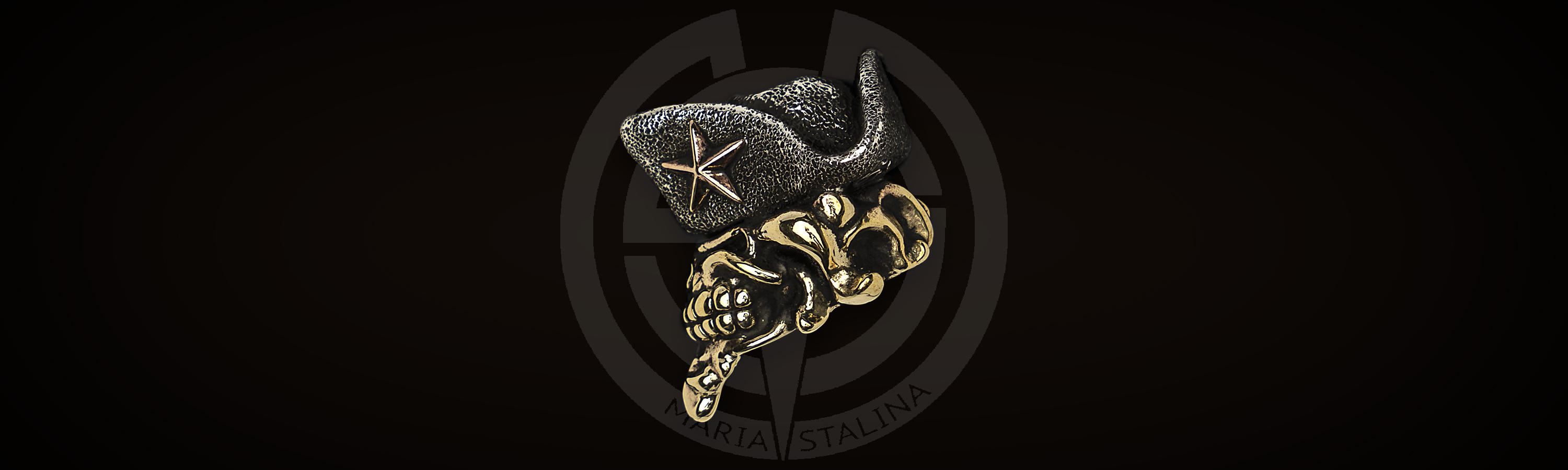 Sea star on a head