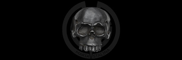 Hidetoshi Nakayama ring Skull black