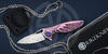 Branded box, kydex sheath, chain of Rike mini pink by Chinese company Rike Knife 