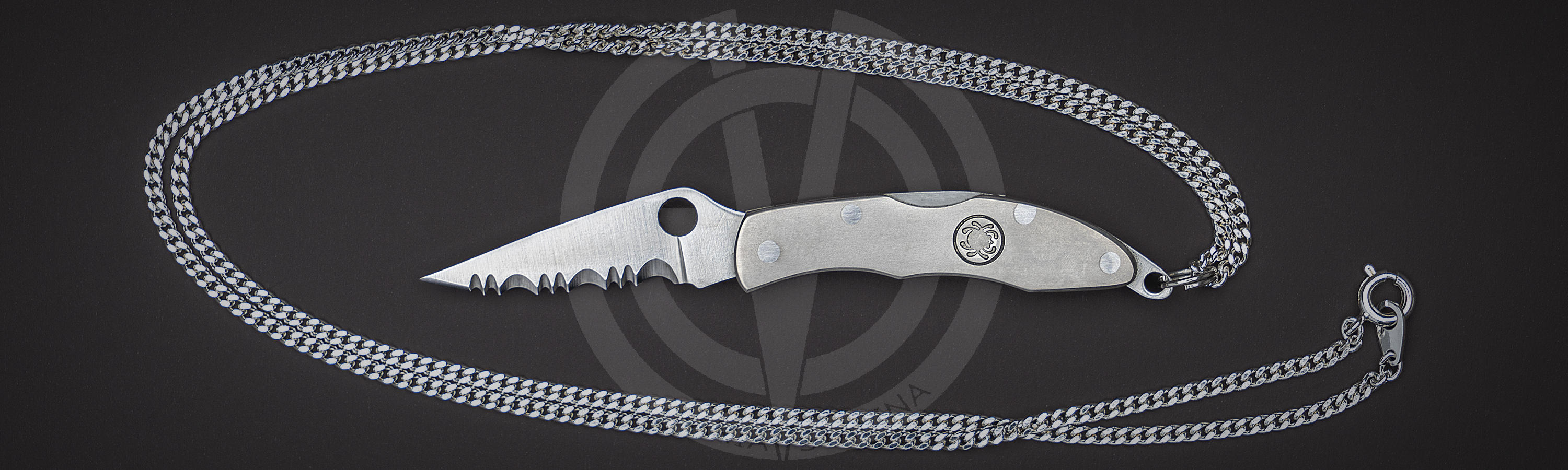 Spyderco Mini Police necklace knife with serrated blade