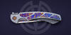 Timascus inlays.
Custom knife 32-2 final by Justus Knives