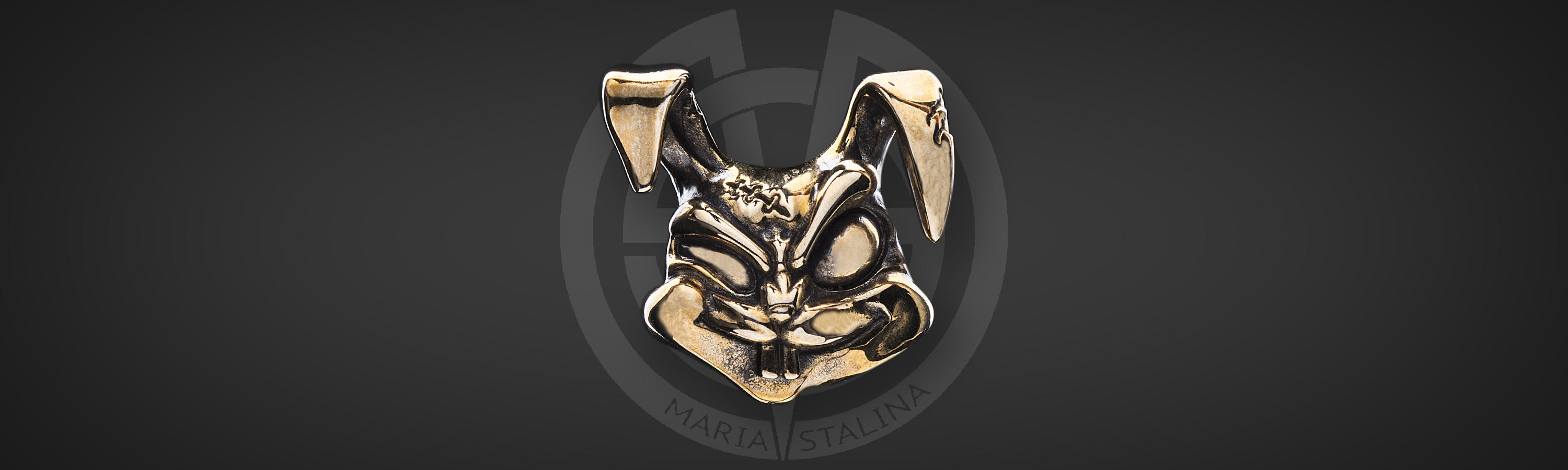 Mad rabbit from bronze