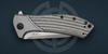 A folding knife Zero Tolerance 0801 with titanium handle and Elmax blade Rexford Design