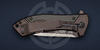 Limited Edition folding knife Zero Tolerance 0801 CF and titanium with copper anodized 