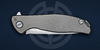 Titanium handle. Flipper 95 SLIM folding knife by Shirogorov Brothers Workshop