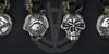 American lanyard bead Skull Schmuckatelli Emerson from pewter