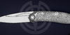 Folding knife Technoshaman A Prototype 2/1 with the author's CAB lock (Compression with Assisted Button Lock) by Manufactory S&L