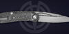 Folding knife Technoshaman BA Run1 6/10 with author's CAB lock (Compression with Assisted Button Lock) from Manufactory S&L