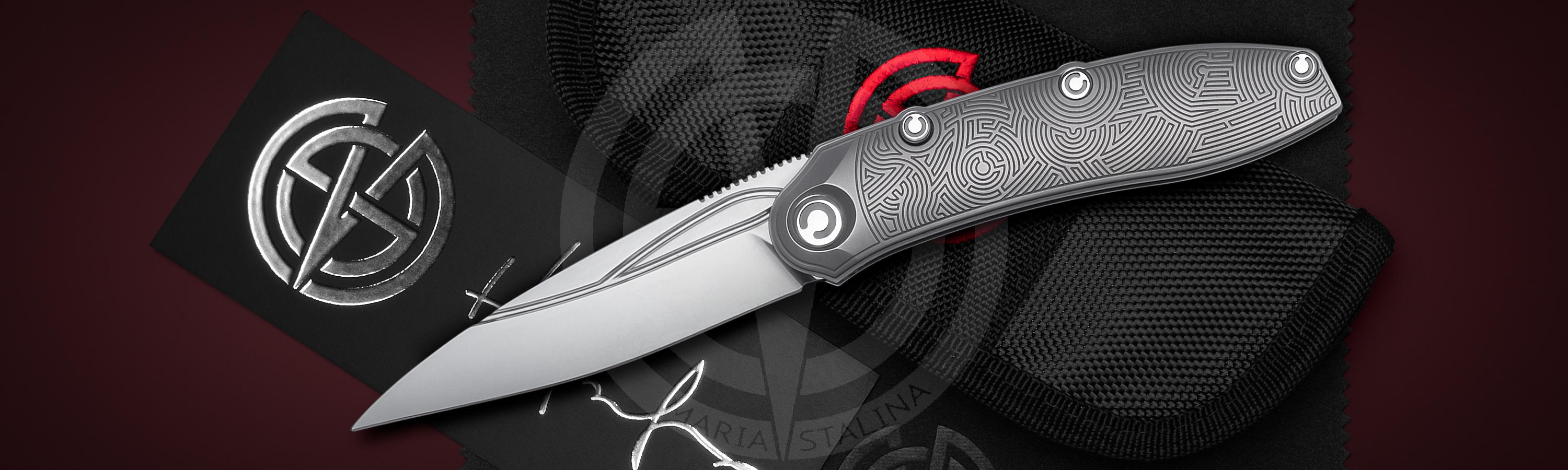 Custom Folding Knife Technoshaman BA Run 1 Promo