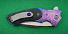 Timascus Bolster of knife White Swan by Allen Elishewitz