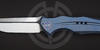 Serial EDC flipper We Knife Model 601 Blue with CPM-S35VN blade
