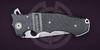 Titanium handle with carbon inserts Multi Grind Power knife by De Villiers Andre
