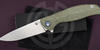 Folding serial knife SBW F3 with green handle G10