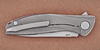 Titanium clip of Neon Lite folding knife by Shirogorov Brothers Workshop