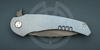 Anodized handle, Stonewashed PVD blade
Viper Blue knife by Medford Knife and Tool