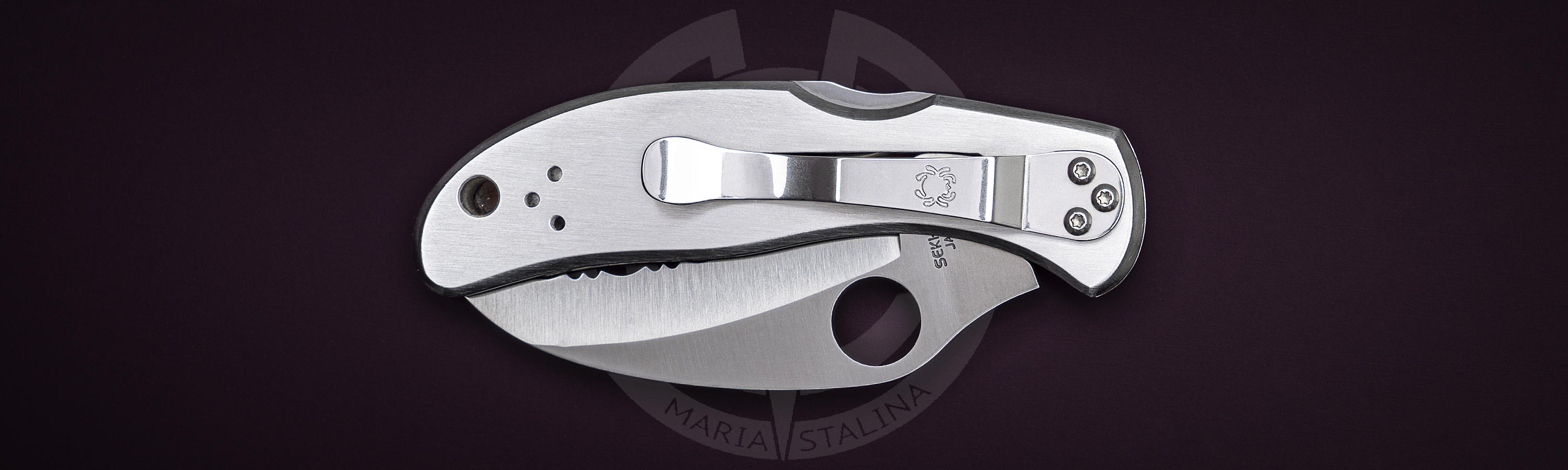 Stainless steel pocket clip of the Harpy