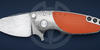 Direware Knives Hyper-90 American folding knife orange G-10 handle