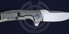 CPM-154 steel blade of flipper knife Hyrax by Defiant 7 Knives