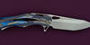 Blade S35VN of Decepticon-1 Blue by Custom Knife Factory (CKF)