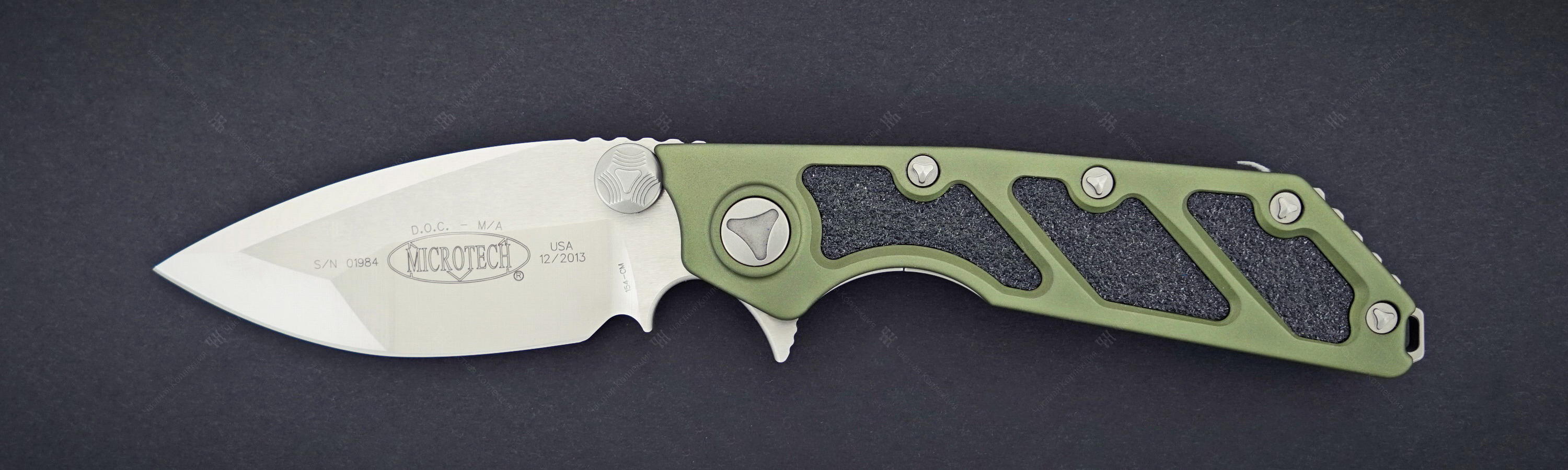 Microtech D.O.C. Green knife
