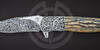 Andre E. Thorburn knife L 36M premium Damascus and mammoth tusk