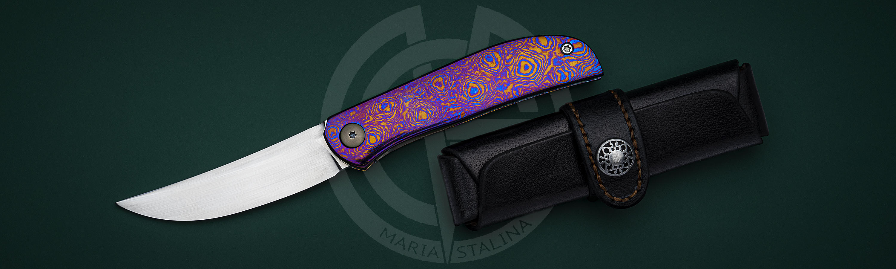 Persian shape and timascus on the handle