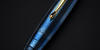 ballpoint pen in blue titanium case