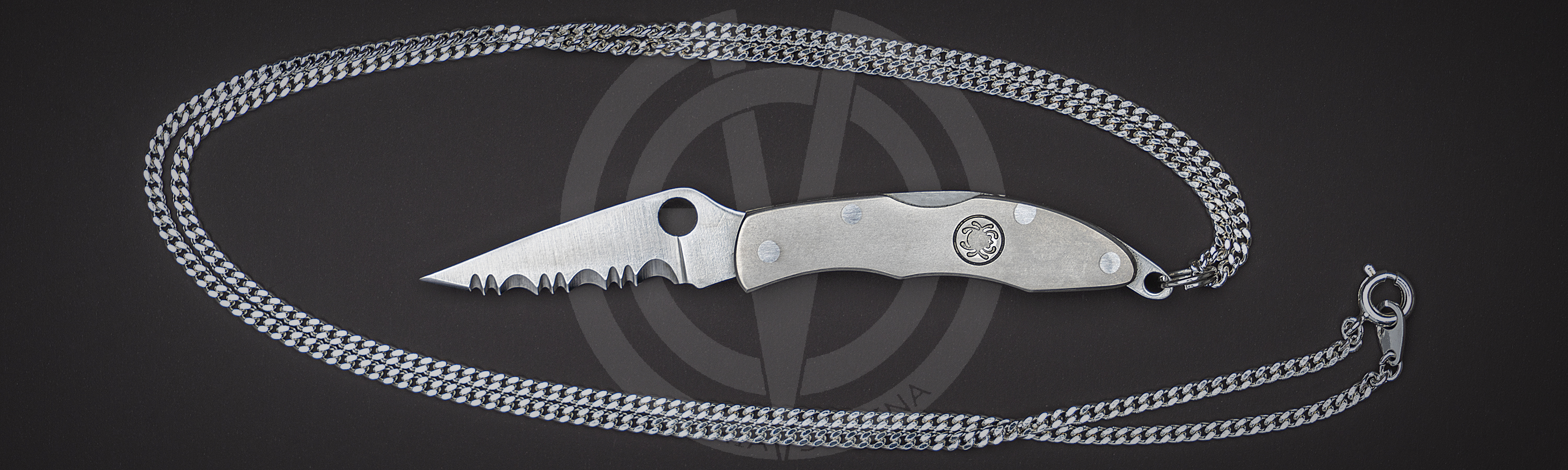 Spyderco Mini Police стальной нож кулон на шею
